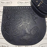 Клапан для сумки "Літо". Колір "Темно-синій"., фото 5