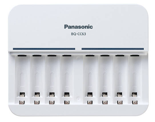 Зарядний для акумуляторів Panasonic BQ-CC63, AA/AAA, Eneloop ready, LED індикатор, 8 каналів, фото 2