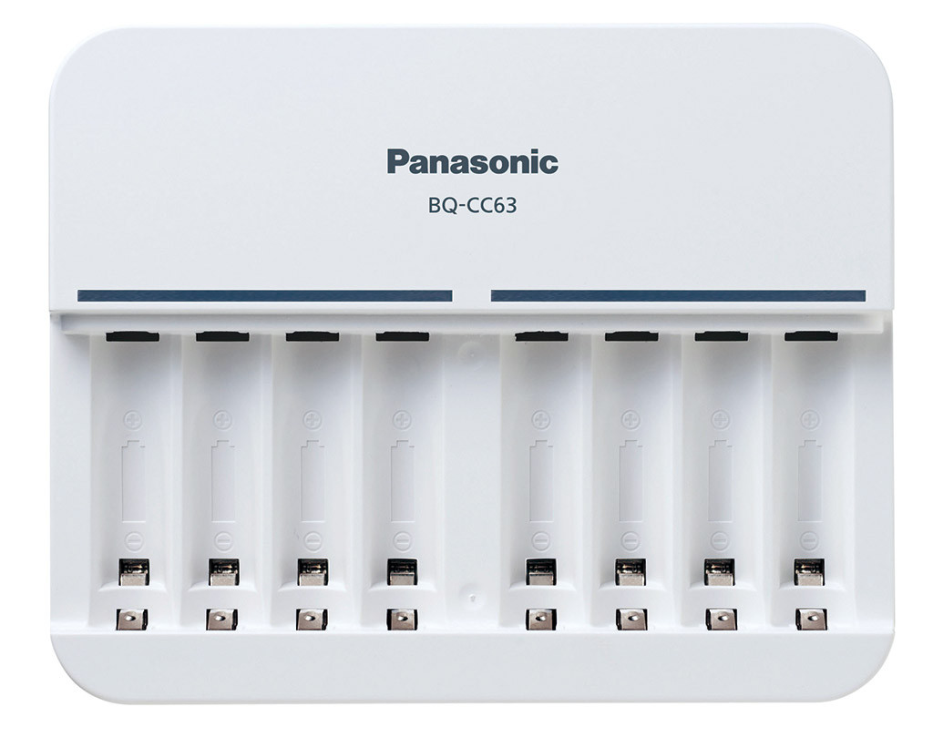 Зарядное устройство для аккумуляторов Panasonic BQ-CC63, AA/AAA, Eneloop ready, LED индикатор, 8 каналов - фото 2 - id-p1218641260