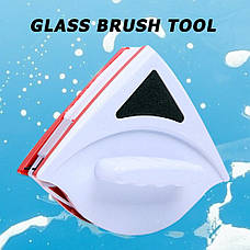 Магнітна щітка для миття та очищення вікон з високоякісного пластику, фото 3