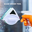 Магнітна щітка для миття та очищення вікон з високоякісного пластику, фото 2