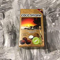 Кокосове вугілля для кальяну Coco shisha 0,1 кг (8 шматочків) в пакованні