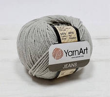 Пряжа Jeans 50гр - 160м (49 Сірий) YarnArt 55 % бавовна, 45 % поліакріл, Туреччина