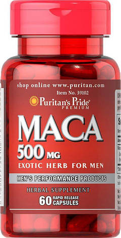 Мужня сила Maca 500 mg 60к Puritan's Pride, фото 2
