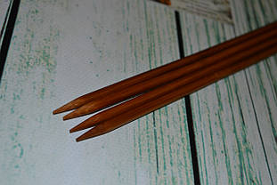 Спиці дерев'яні двосторонні 35 см (набір 4 шт.) No6.0