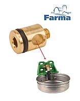 Винт латунный с уплотнительным кольцом к чашечной поилке на 5л FARMA