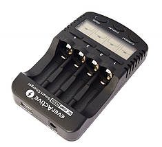 Універсальний зарядний пристрій everActive NC-1000 PLUS 4 канали Ni-Cd/Ni-Mh 220V/12V USB, фото 3