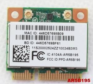 Wi-fi+BT модуль HalfSize Mini pcie Для Lenovo! Qualcomm Atheros AR5B195 802.11 b, g, n, 150Mbps
