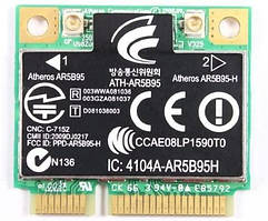 Wi-fi модуль HalfSize Mini pcie Для HP! Qualcomm Atheros AR5B95 (605560-005) 802.11 b, g, n, 150Mbps