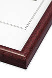 Рамка 13х18 з пластику - Вишня темна - з склом, фото 2
