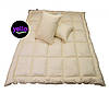 Тепла Ковдра з Premium еко-пуху полуторна 150х210см. Антиалергенна, тканина бавовна, фото 2