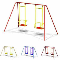 Гойдалка "Дитячому Сад Подвійна". Розмір 2750х1405х1700 мм. Колір на вибір