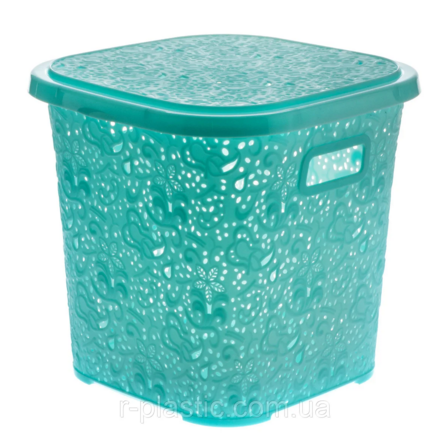 Кошик з кришкою "Ажур", 15л, фото 1