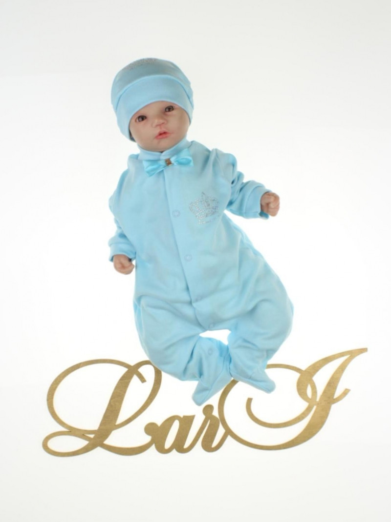 Комбінезон на виписку з шапочкою для хлопчика інтерлок Lari, фото 1