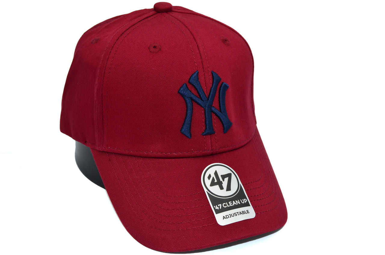 Бейсболка MBL 47 Adjustable New York Yankees бордова (C 0919-244)