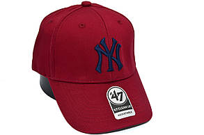 Бейсболка MBL 47 Adjustable New York Yankees бордова (C 0919-244), фото 1
