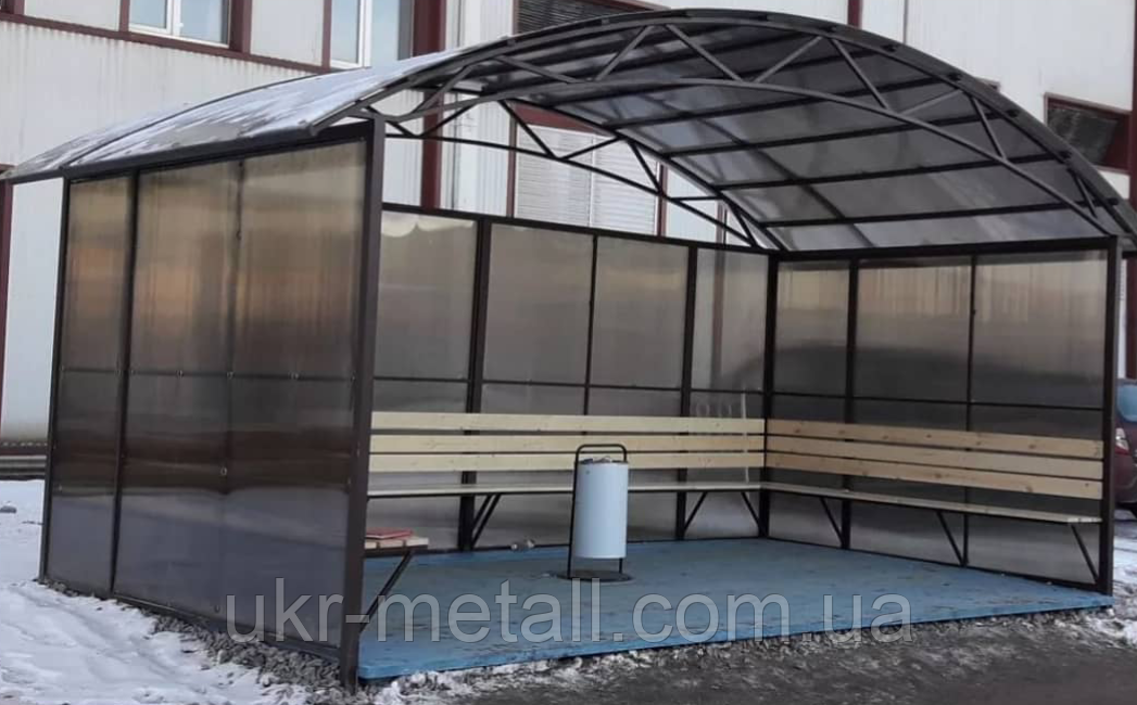 Курилка, місце для куріння на свіжому повітрі 3,60х2,10, фото 1