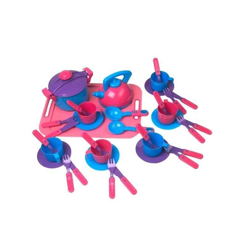 KM04-424 Посудка з тацею, 36 предметів км KinderWay