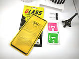 Захисне скло 9D full glue для Samsung Galaxy A8s (G8870) (black) повне проклеювання, фото 2