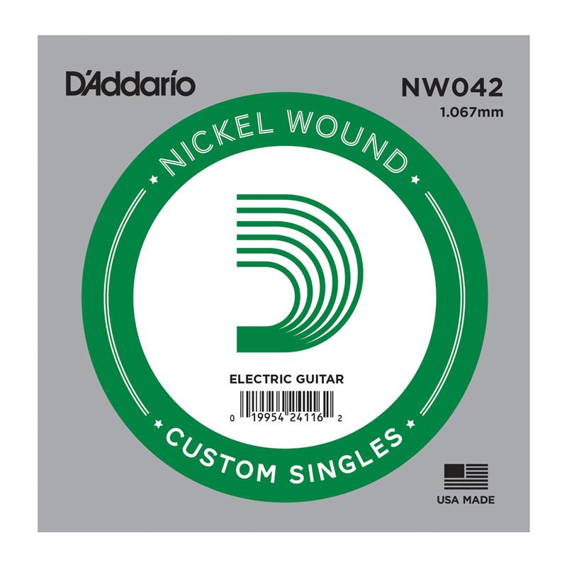 Струна для електрогітари D`ADDARIO NW042 XL NICKEL WOUND 042