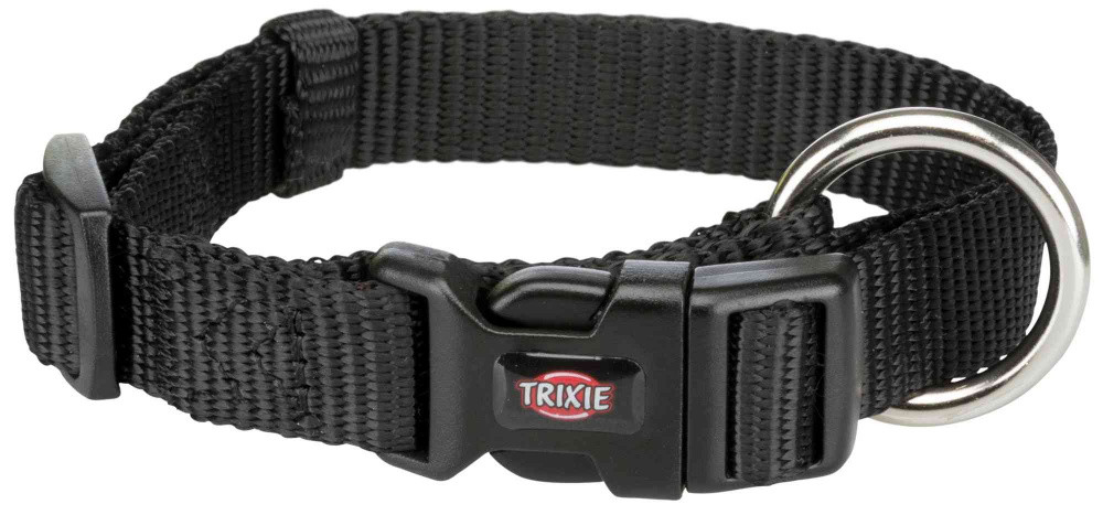 Нашийник нейлон M-L 35-55 см 20 мм Premium Чорний Trixie для собак