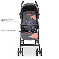 Прогулянкова коляска-тростина BAMBI M 4244 Gray Orange