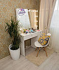 Стіл для візажиста з центральним ящиком і дзеркалом, туалетний столик., фото 2