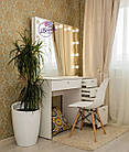Стіл для візажиста з центральним ящиком і дзеркалом, туалетний столик., фото 3