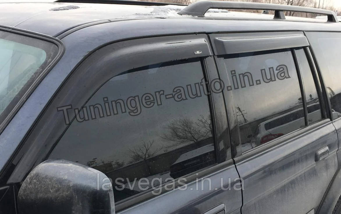 Вітровики, дефлектори вікон Mitsubishi Pajero Sport 1997-2007 (Hic), фото 1