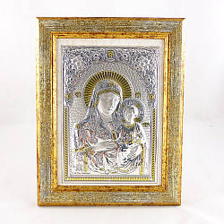 Ікона срібна Віфлеємська в дерев'яній рамці 17*22 см