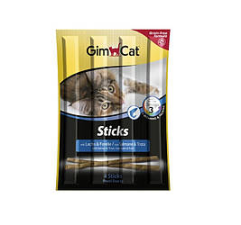 М'ясні палички Gim Cat Sticks (Джім Кет палички для котів, лосось і форель), 1 паличка