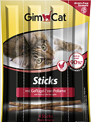 М'ясні палички Gim Cat Sticks (Джім Кет палички для котів, домашня птиця), 1 паличка