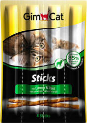 М'ясні палички Gim Cat Sticks (Джім Кет палички для котів, ягня і курка), 1 паличка