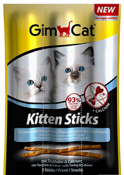 М'ясні палички Gim Cat Kitten Sticks (Джім Кет палички для кошенят з індичкою і кальцієм), 1 паличка