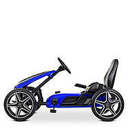 Дитячий карт Mercedes Bambi M 4271E-4 Синій | Педальна машинка веломобіль, фото 3