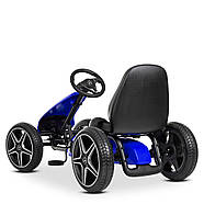 Дитячий карт Mercedes Bambi M 4271E-4 Синій | Педальна машинка веломобіль, фото 4