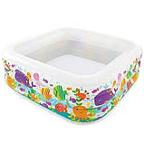 Дитячий надувний басейн Intex,159*159*50см, Басейн Интекс з надувним дном для дітей, для малюків 57471, фото 3