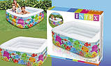 Дитячий надувний басейн Intex,159*159*50см, Басейн Интекс з надувним дном для дітей, для малюків 57471, фото 5