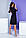 Арт. 400 Жіноча літнє плаття на гудзиках з поясом чорне/ чорного кольору, фото 3