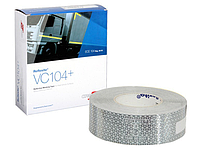 Светоотражающая лента для твердой поверхности (белая) ORAFOL VC104 + (цена за бухту 50 метров)