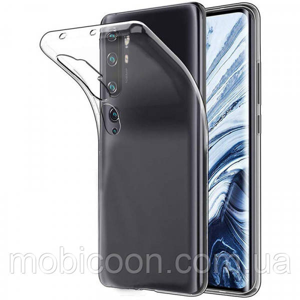 Чохол силіконовий для Xiaomi Mi Note 10 ультратонкий прозорий (сяомі ксіомі мі нот 10)