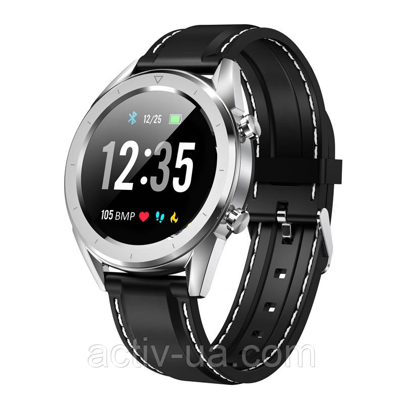 Смарт годинник фітнес браслет Smart Watch DT28 з тонометром, пульсометром, ЕКГ, режим спорту, фото 1