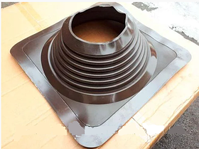 Прохід покрівельний Master-flash прямий 50-70 мм (чорний), фото 3