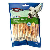 Лакомства для собак Trixie Denta Fun Chicken Chewing Rolls 240 г (31378)