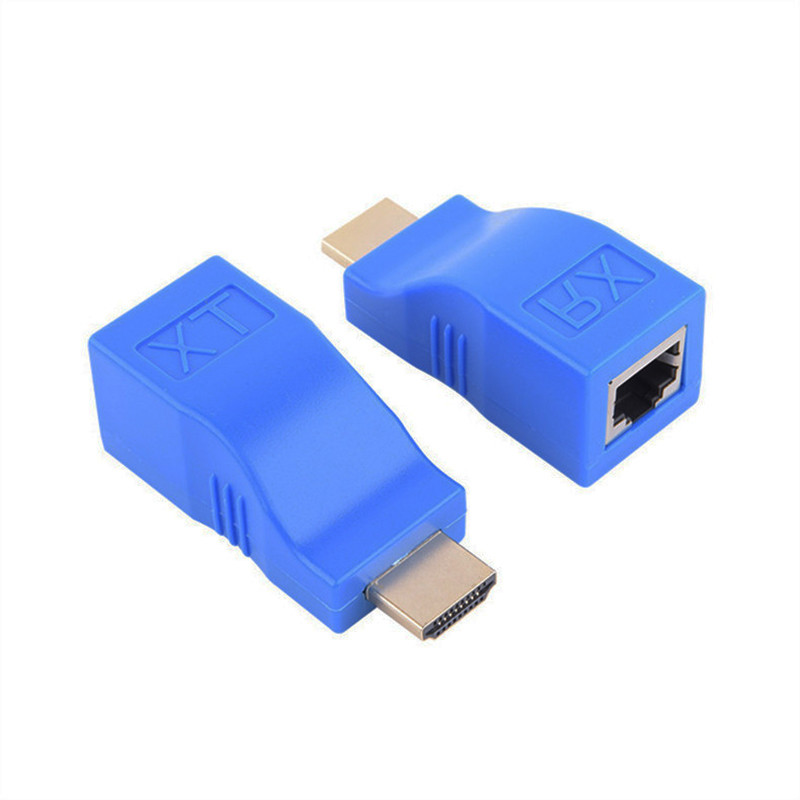 Подовжувач HDMI 1.4 4K/1080P по одній витій парі UTP RJ45 до 10/30м KENVS HJ4K комплект передавач та приймач