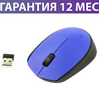 Бездротова мишка Logitech M171, синя, миша для ноутбука логітеч/лоджитек/логітек