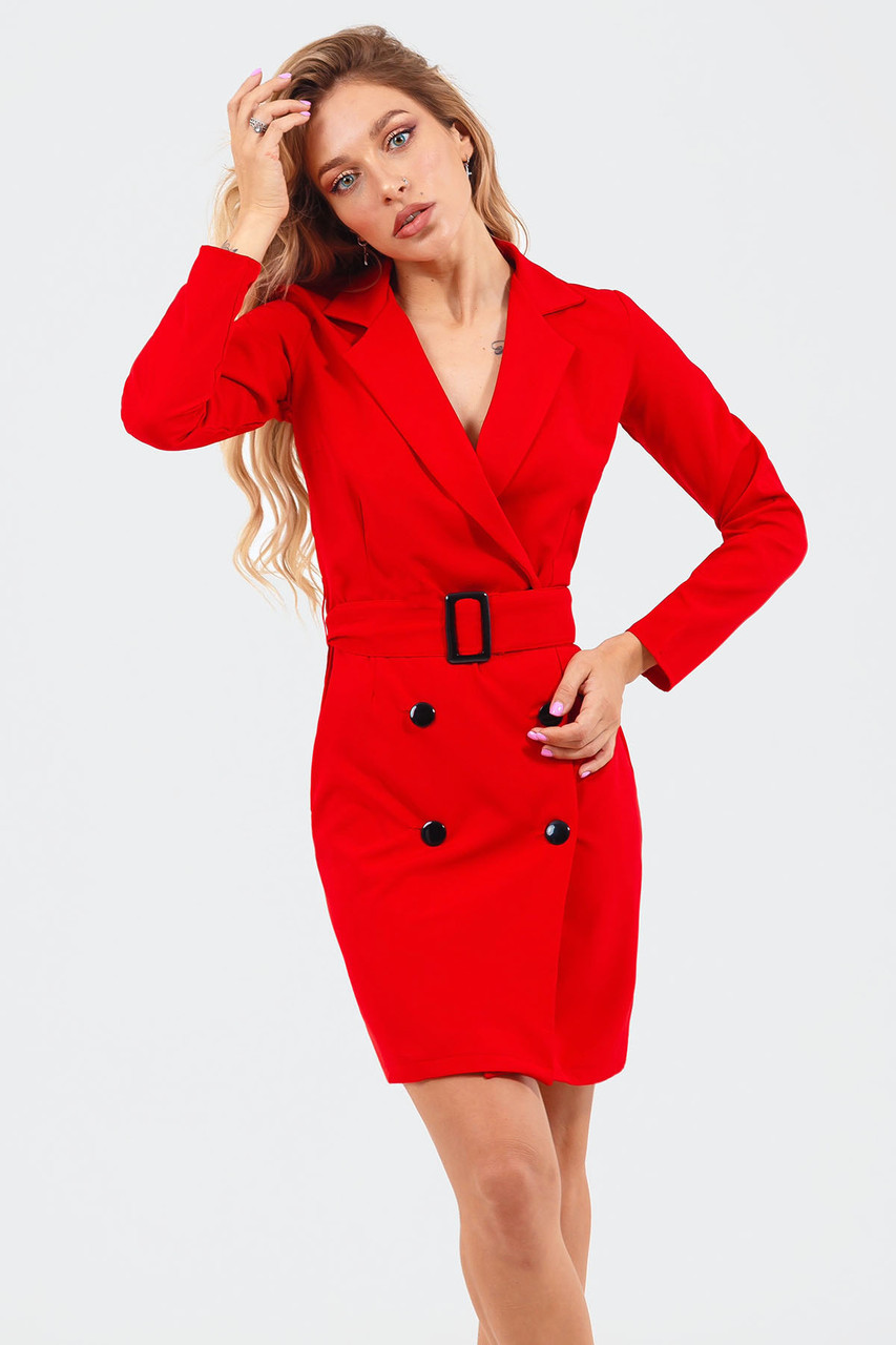 Класичне жіноче плаття Impreza, червоний