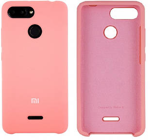 Чохол Silicone Case для Xiaomi Redmi 6 рожевий (сяомі ксіомі редмі 6)