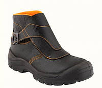 Ботинки Сварщик, кожаные, черные, VX, с метподноском, 39-47 размер