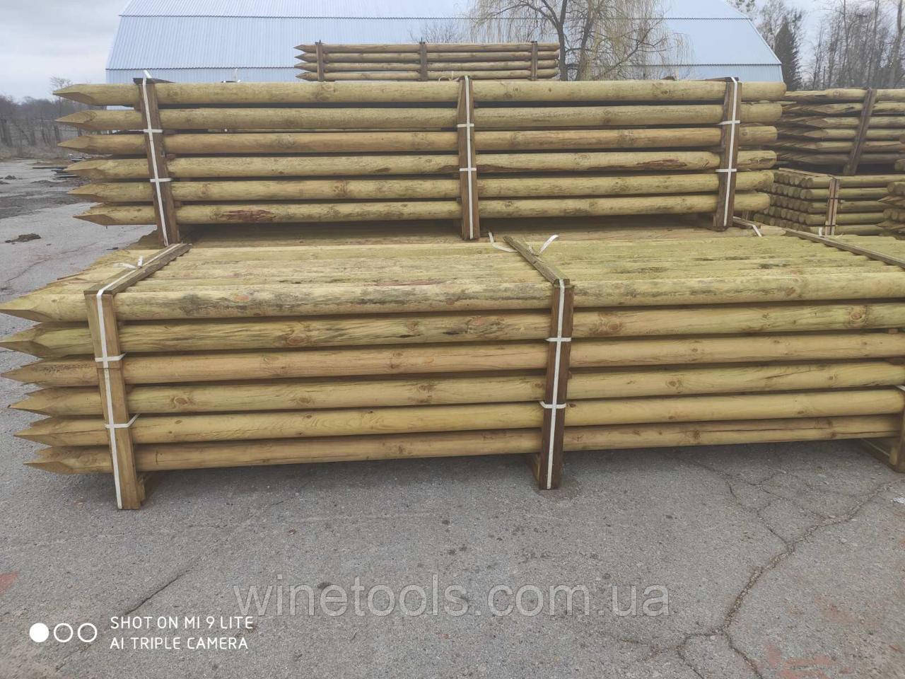 Шпалерні Стовпи дерев'яна яні 100х3500